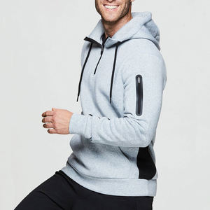 Veste coupe-vent à fermeture éclair à capuche pour hommes de haute qualité sweat à capuche de sport personnalisé avec bandes imperméables pour les Sports de plein air en automne - Product Image 6