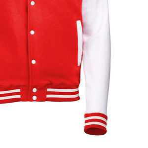 Chaqueta de béisbol con capucha personalizada para hombre, chaqueta masculina de béisbol con capucha en color blanco, a la moda, venta al por mayor, 2022 - Product Image 3