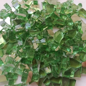 Vidrio de espejo triturado para paisaje, hoguera, chimenea, vidrio de fuego, vidrio de fuego reflectante dorado para obras de arte de resina - Product Image 6