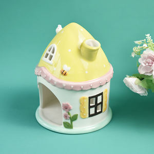 BONWILL Petco seramik Mini evcil hayvan hayvan kafesleri ve banyo Hamster Hideaway sarı mantar şekilli - Product Image 3