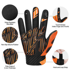 Gants de gymnastique à doigts entiers respirants OEM avec coussinet en gel pour écran tactile pour le cyclisme de course - Product Image 3