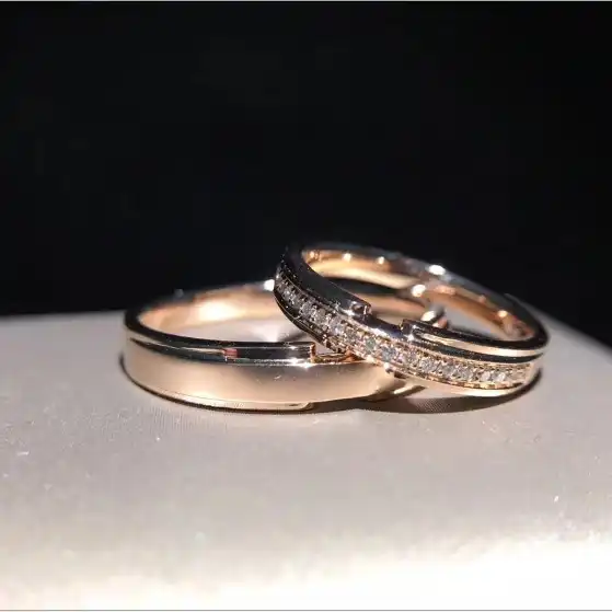 Vintage 2PC Couple Rings Set for Men and Women Moissanite Wedding Ring Set  Men Wedding Band Engagement Ring Set Rose Gold Diamond Rings - Etsy | Couples  ring set, Engagement rings wedding