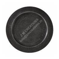 Assiettes de présentation en acier inoxydable de 13 pouces, écologiques, avec logo personnalisé, pour usage domestique et mariages, vente en gros