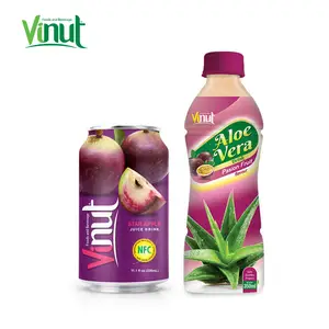 350ml VINUT בבקבוקים פרטי תווית PET בקבוק אלוורה פירות משקאות