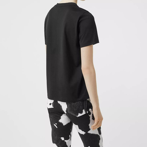 เสื้อยืดพอดีตัวสีดำสำหรับผู้หญิง,เสื้อยืดสวมใส่สบายเป็นมิตรกับสิ่งแวดล้อมดีไซน์ของคุณเอง - Product Image 2