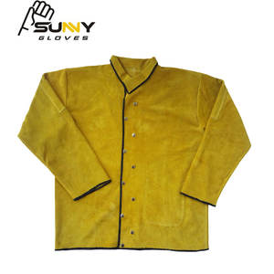 Veste de soudage en cuir fendu, veste de soudage de haute qualité/soudure résistante à la chaleur - Product Image 3