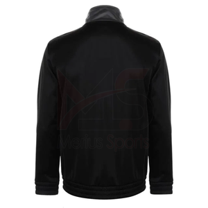 Conjunto de entrenamiento de invierno de talla grande personalizado para hombre, chándal con cremallera completa de algodón y poliéster, Media sudadera, pantalones de chándal con logotipo impreso, 2 piezas - Product Image 2