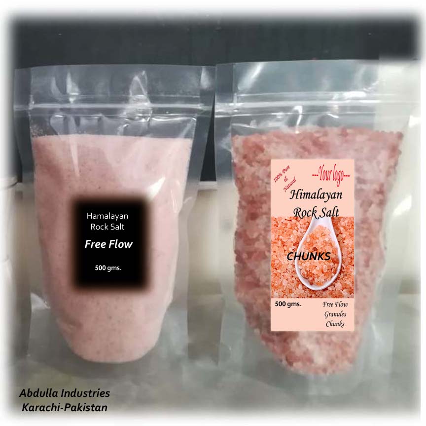 Пакетик для соли с бесплатным расходом, упаковка из кусков, убираемая хамайская скальная соль, ГИМАЛАЙСКАЯ СОЛЬ, безопасный продукт для здоровья-чистая розовая скальная соль