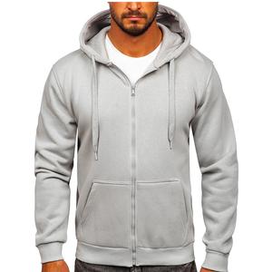 Sudadera con capucha para hombre, con logotipo personalizado, color blanco, con cremallera, informal, a la moda, estilo Hip Hop, ropa deportiva de cara completa, Tops con cremallera completa - Product Image 1