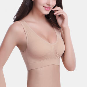 Soutien-gorge de sport pour femmes et adultes, couleur peau en Polyester Spandex, fait - Product Image 1