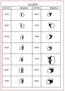 OEM Black Top Selling New TPE or TPV Rubber Glazing Seals For <b>Sliding</b> <b>Windows</b> And Doors From Singapore - Product Image 2