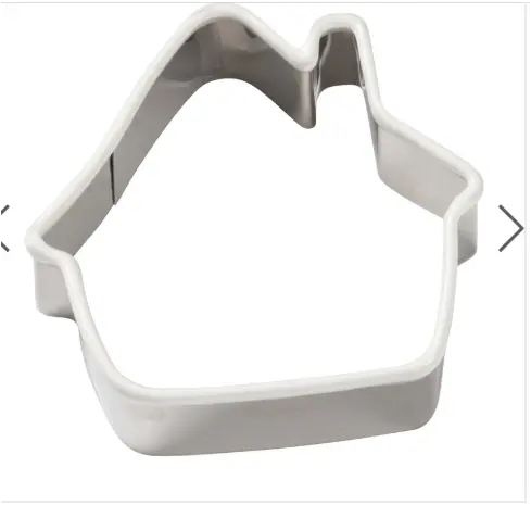 House shape metal cookie cutter