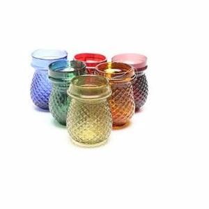 Vela votiva de cristal para decoración de fiesta, vaso votivo de cristal de varios colores con clase, increíble, gran oferta - Product Image 1