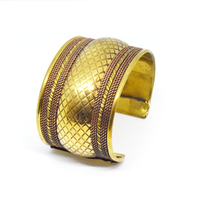 Indian brass cuff <b>for</b> arthritis <b>bangle</b> Bracelet Cuff Handmade Hammered Brass Cuff Bracelet / Brass Jewellery - Product Image 4