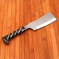 Couteau de chasse, de camping et utilitaire, fait main sur mesure, de qualité industrielle, avec lame vierge type couteau à découper, OEM