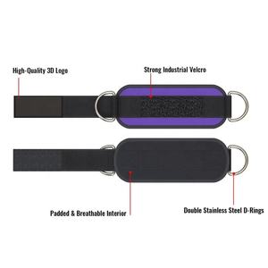 2026 Customized Ankle Straps for <b>Cable</b> Machines with Resistance Hip Band/Neoprene Pad Ankle Cuffs for Legs Abs Glute Exercises - Product Image 2