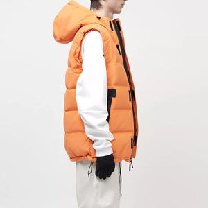 Invierno acolchado Puffer acolchado impermeable Reversible ecológico bombardero chaqueta paracaídas chaqueta cortavientos al aire libre aislado hombres - Product Image 3