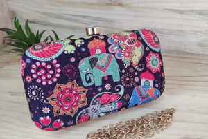 Antique and <b>Beautiful</b> Printed Box Clutch Purse Now Available on M <b>Creation</b> - Product Image 5