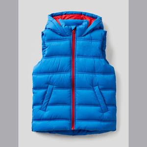 Veste d'hiver matelassée sans manches en tissu léger pour hommes avec capuche Décoration de poche pour vêtements d'extérieur Gilet de performance Procédé de finition - Product Image 4