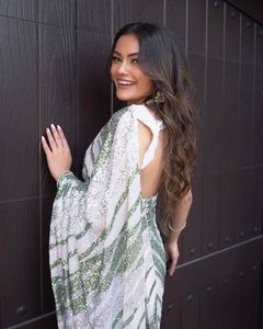 Ndian-Saree de diseño para mujer, ropa India para fiesta y boda - Product Image 2