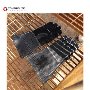 ถุงมืองานเชื่อมอุตสาหกรรมถุงมือป้องกันมือและแขนได้รับการรับรองความปลอดภัยจากหนัง - Product Image 4