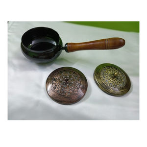 BRASS ANTIQUE <b>INCENSE</b> BURNER WITH UNIQUE DESIGNED <b>CHURCH</b> SUPPLIES - Product Image 1