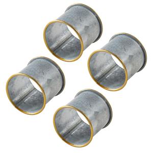 Rond de serviette galvanisé en métal attrayant jante dorée décor de Table serviette tenant anneau utilisation de fête de mariage matériel de papier de fer Durable - Product Image 1