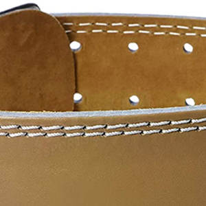 เข็มขัดยกน้ำหนักหนังทำจากปากีสถาน - Product Image 5