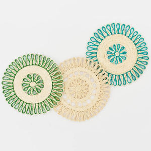 All Natural Handwoven Straw <b>Placemat</b> or Trivet Home Decoration Wholesale - Product Image 2