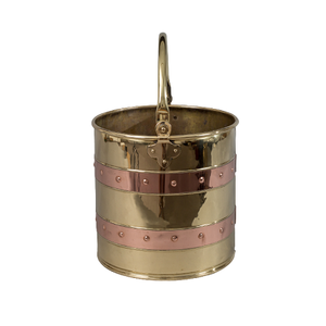 Cubo de cesta de carbón de cobre de diseño ventajoso con mango Herramientas de chimenea para exteriores de calidad Premium Cubo de carbón - Product Image 2