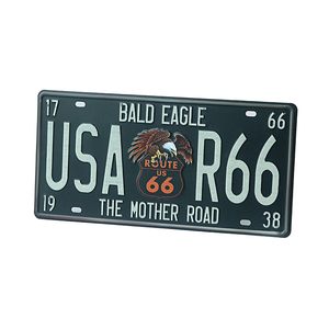 En relieve de número de placa de logotipo personalizado de aluminio del coche placa con marco - Product Image 4