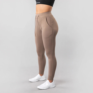 Pantalon de jogging en polyester pour femmes, vente en gros, personnalisé, de haute qualité, avec poches latérales - Product Image 2