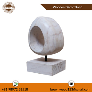 Support décoratif de bonne qualité en bois massif de couleur blanche pour tout type de décoration intérieure au prix de gros bon marché - Product Image 2