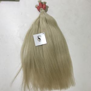 Rich sky — cheveux naturels blonds platine russe, Double trame directe, sans perte, pointes complètes - Product Image 1