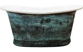 La última bañera de cobre de diseño antiguo hecha a mano de gran diseño de 71 pulgadas hecha por Indian Homes N Gallery Fabricantes y exportadores. - Product Image 3