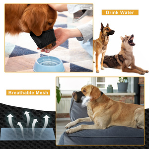 Mõm Chó Con Nylon Mềm Lưới Thoáng Khí Vòng Điều Chỉnh Mõm Chống Rơi Cắn Chó Sủa Mõm Chó Cho Chó - Product Image 6