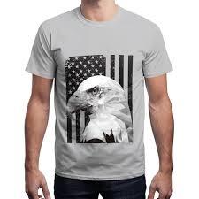 Men's American Flag Eagle Print T Shirt Summer Casual O Neck Short Sleeve Loose Fit Graphic Tee Streetwear Patriotic USA T-Shirt - Product Image 6