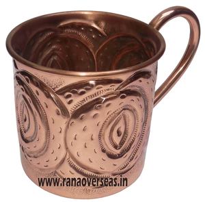 Tasses de mules à Cocktail en verre et cuivre, pour mariage, fête, bureau, Bar, hôtel et Restaurant - Product Image 2