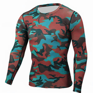 Protector de sarpullido MMA de manga larga unisex personalizado con tela transpirable de secado rápido protección Anti-UV diseño en blanco personalizable - Product Image 1