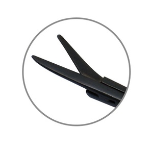 Bellucci Micro <b>Ear</b> Scissors 75mm 4 mm Curved Blades PTFE Coated - Product Image 4