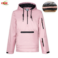 Johnature-veste de Ski d'hiver pour hommes, Snowboard, sweat à capuche de haute qualité, Sports de plein air, veste respirante demi fermeture éclair, collection 2022