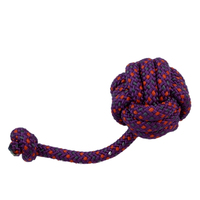 Échantillon gratuit OEM ODM de Vietnam Vente Chaude Noeuds Corde avec Joint Ball Dentaire De Nettoyage pour Animaux de Compagnie