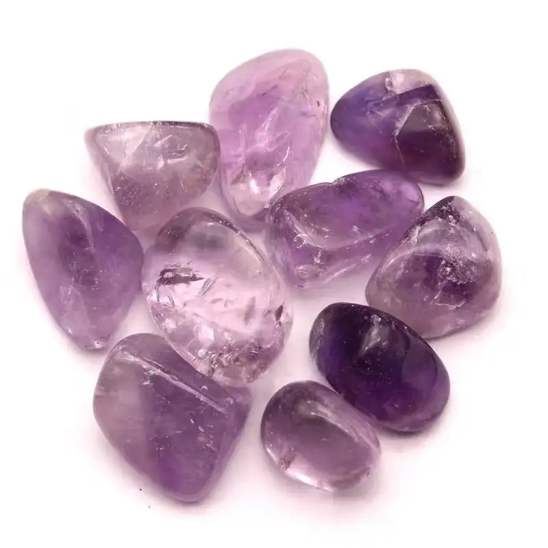 Amethyst Tumbled Stone OEM natürlicher Amethyst Tumble Stone Zum Verkauf Heil-und Meditations geschenk Amethyst stein