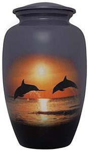 โกศบรรจุอัฐิอะลูมิเนียมสไตล์อเมริกัน พร้อมโลหะ ไม้ และหินอ่อน สำหรับงานศพผู้ใหญ่ รุ่น BSU-399 โดย Brassworld India - Product Image 5