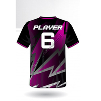Nouveau Maillot de Sport Personnalisé pour l'e-sport, Cousu, Haute Qualité, Grande Taille, Séchage Rapide, Respirant, Tendance, pour Filles et Garçons, Lots de 10