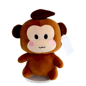 Custom Made Soft Toys Fabricante Plush Toy Monkey da China Stuffed Animal Unisex Stuffed Monkey Kids Toy Machine Support