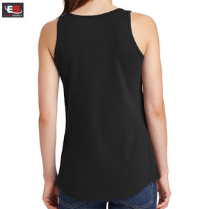 Débardeur de gymnastique sans manches décontracté du fabricant OEM haut uni biologique pour femmes débardeurs d'exercice de yoga en dentelle populaire plus - Product Image 3