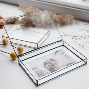 Trendy 5x7 Photo <b>Box</b> Wedding Photobox Gift <b>Box</b> for Wedding Photos Photographers Gift - Product Image 1