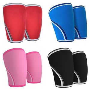 Manches de genoux pour homme, en néoprène, Support de poids, levage de force, 7mm - Product Image 6