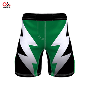 Pantalones cortos de gimnasio negros personalizados para hombres para entrenamiento de MMA y CrossFit Martial Arts Wear - Product Image 5